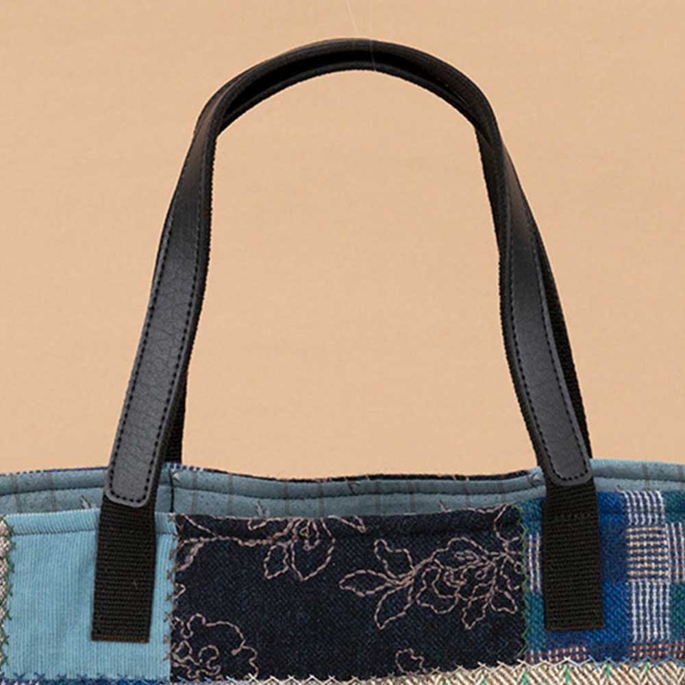 アクリル＋合皮の持ち手［黒］