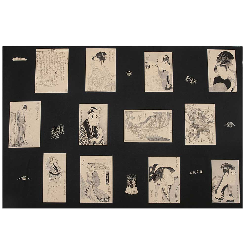 蔦重パネル柄 1リピート単位