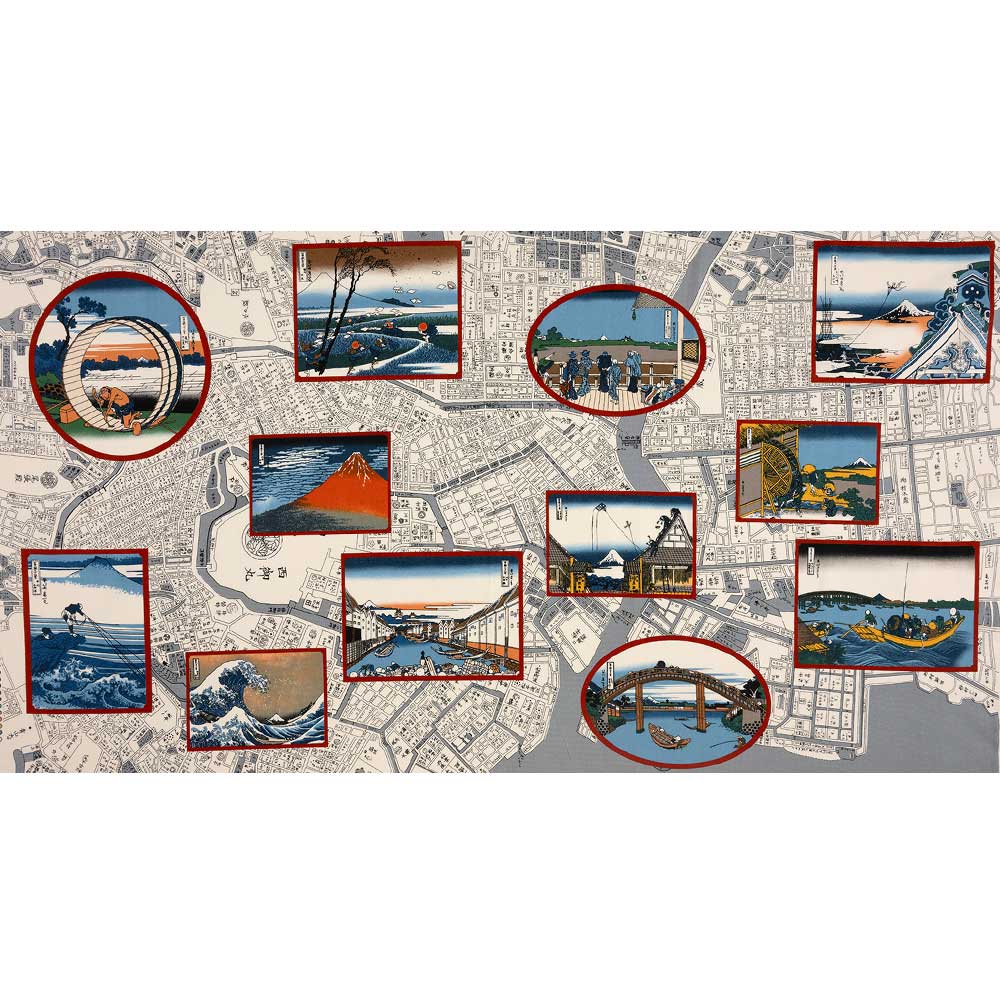 浮世絵［富士の見える風景］1リピート単位