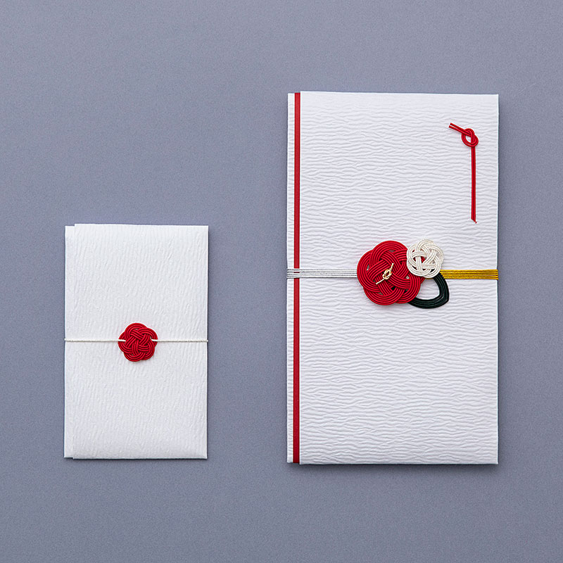 水引のご祝儀袋＆ポチ袋4枚セット［椿］