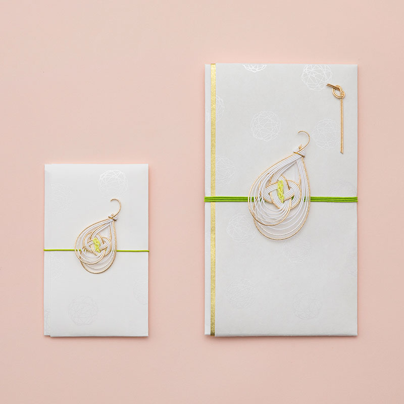 水引のご祝儀袋＆ポチ袋4枚セット［カラー］