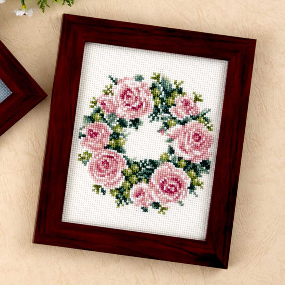クロスステッチキット「バラのリース」