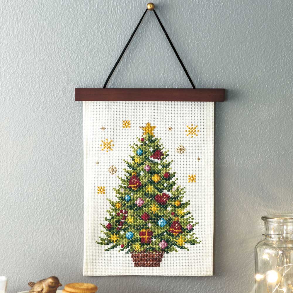 クロスステッチキット「ツリーの飾り付け」