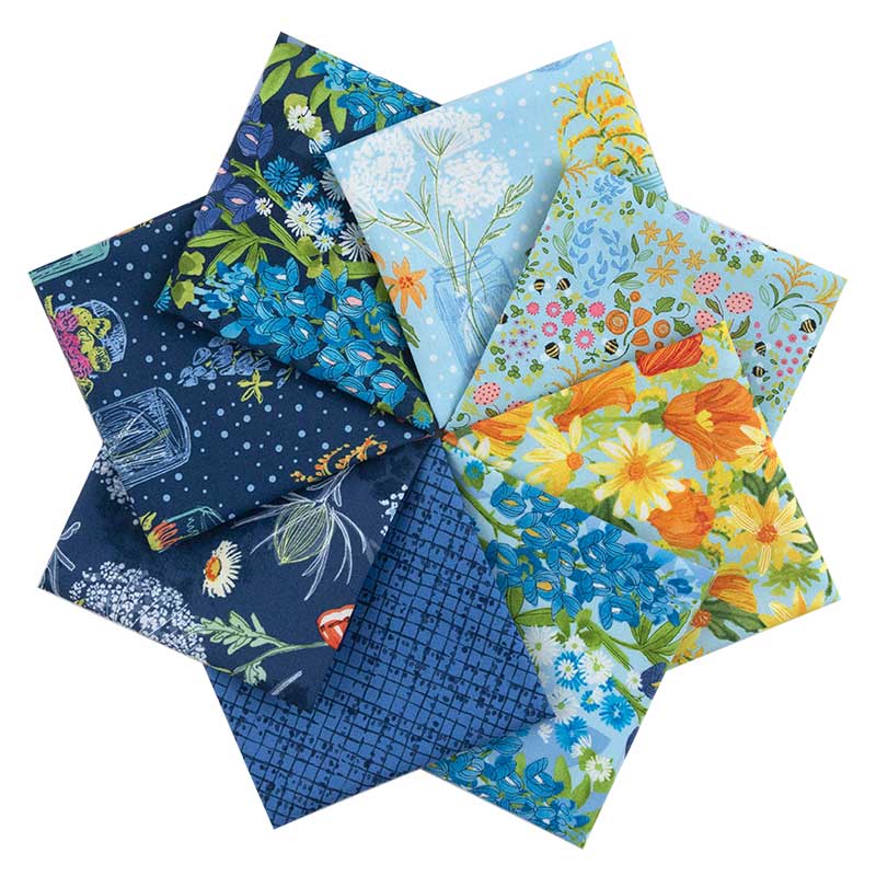 ワイルドブロッサム8枚セット［ブルー系］