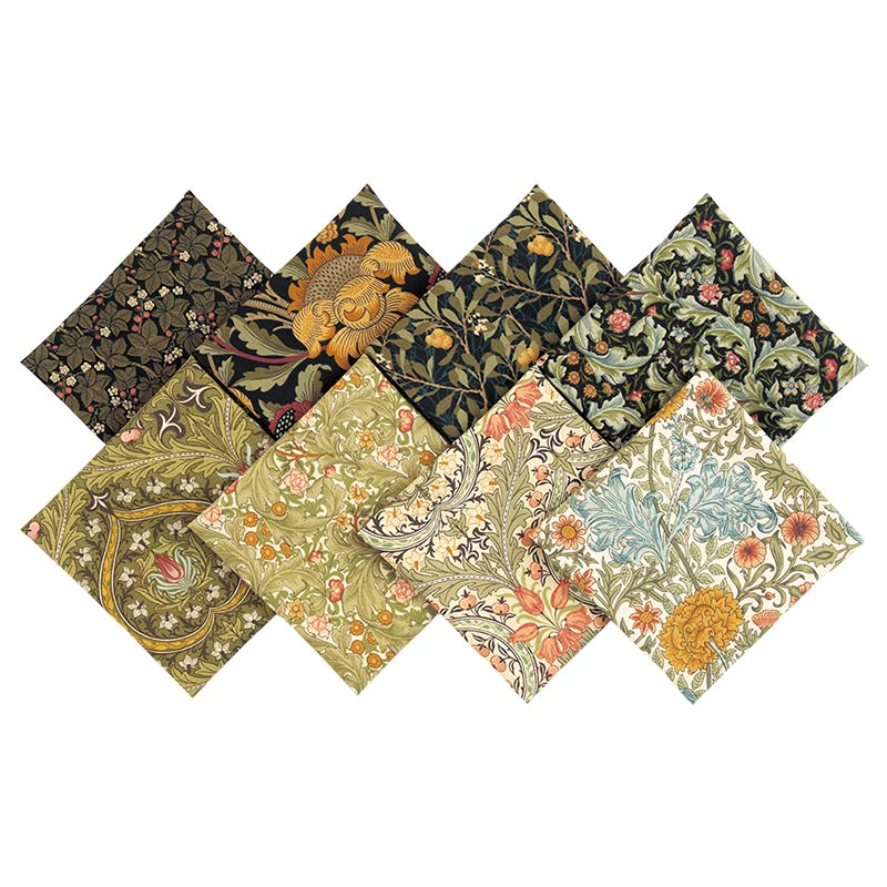 モリス・メドウ　8枚セット［グリーン系］