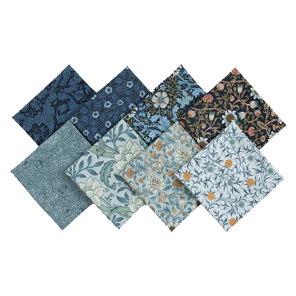 モリス・マナー 8枚セット［ブルー系］