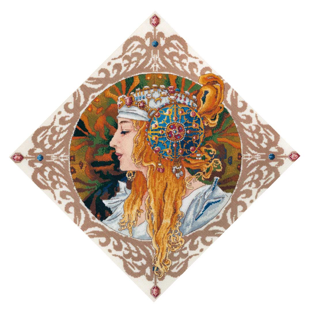 クロスステッチキット［ミュシャ・ブロンド］