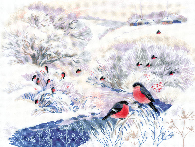 クロスステッチキット「ウィンターリバー」