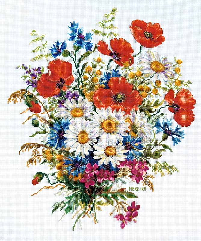 クロスステッチキット「メドウブルーム」