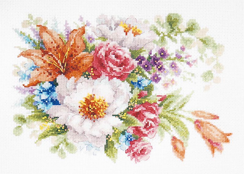 クロスステッチキット「ジェントルフラワー」