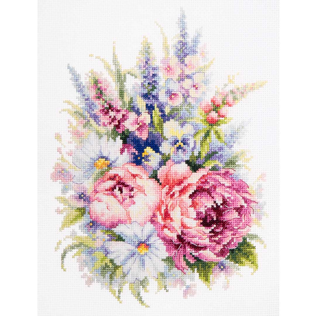 クロスステッチキット「ピオニーのブーケ」