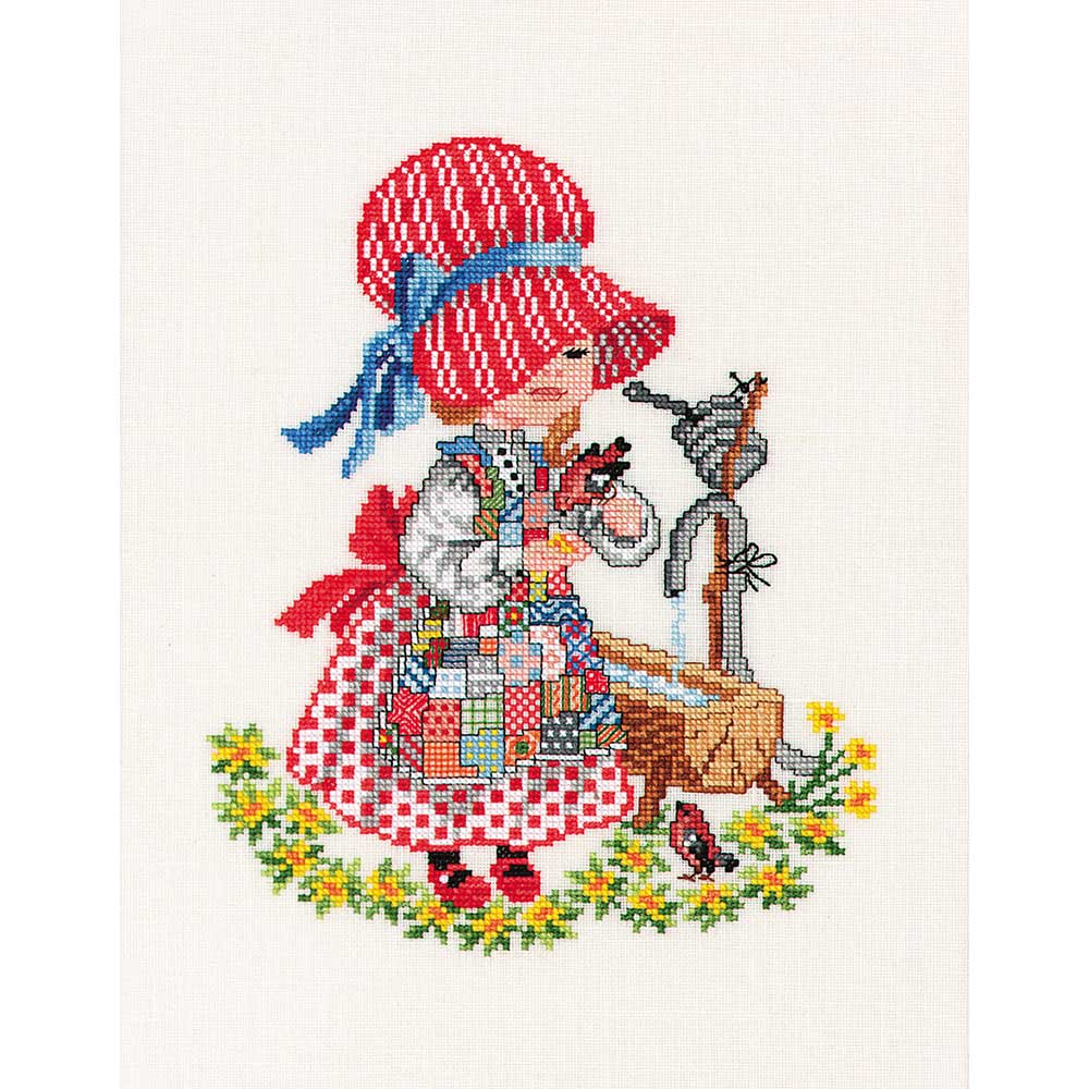 クロスステッチキット［ボンネットガール］