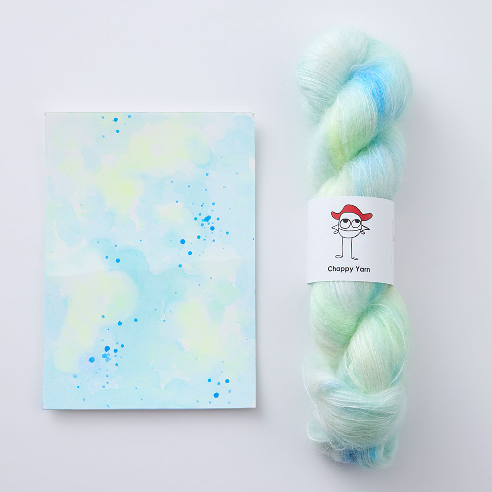 ChappyYarn × NEW ARAN yuna コラボレーションカラー(コクーンモヘア ”Aloe”)