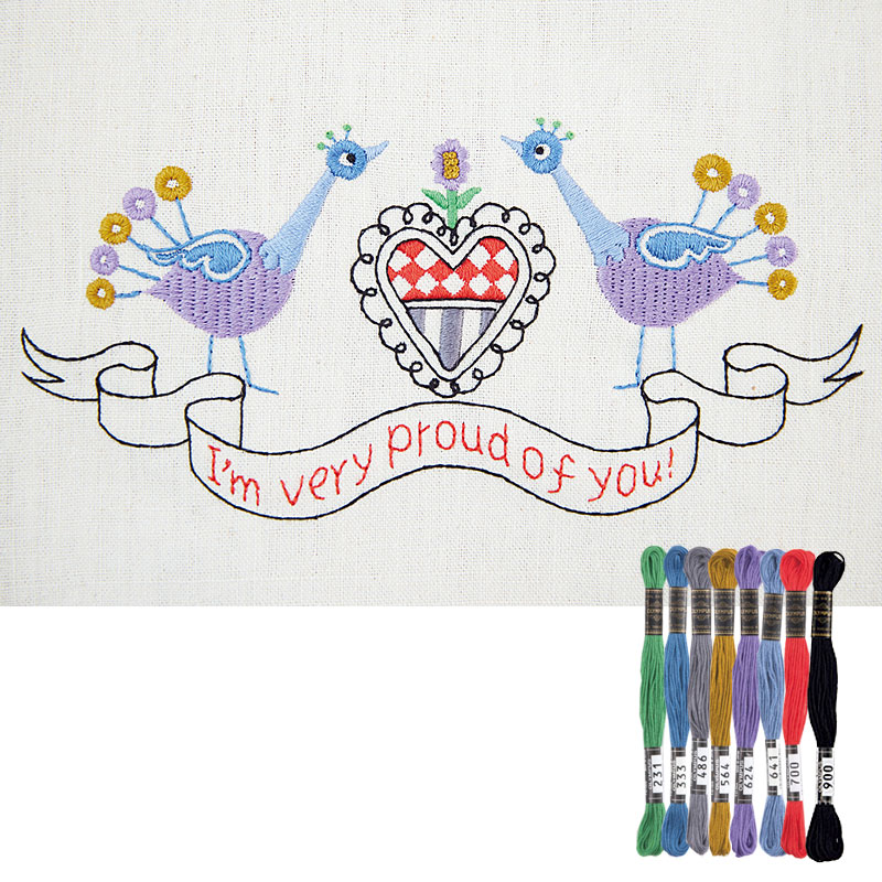 鳥のキッチンクロス 糸セット