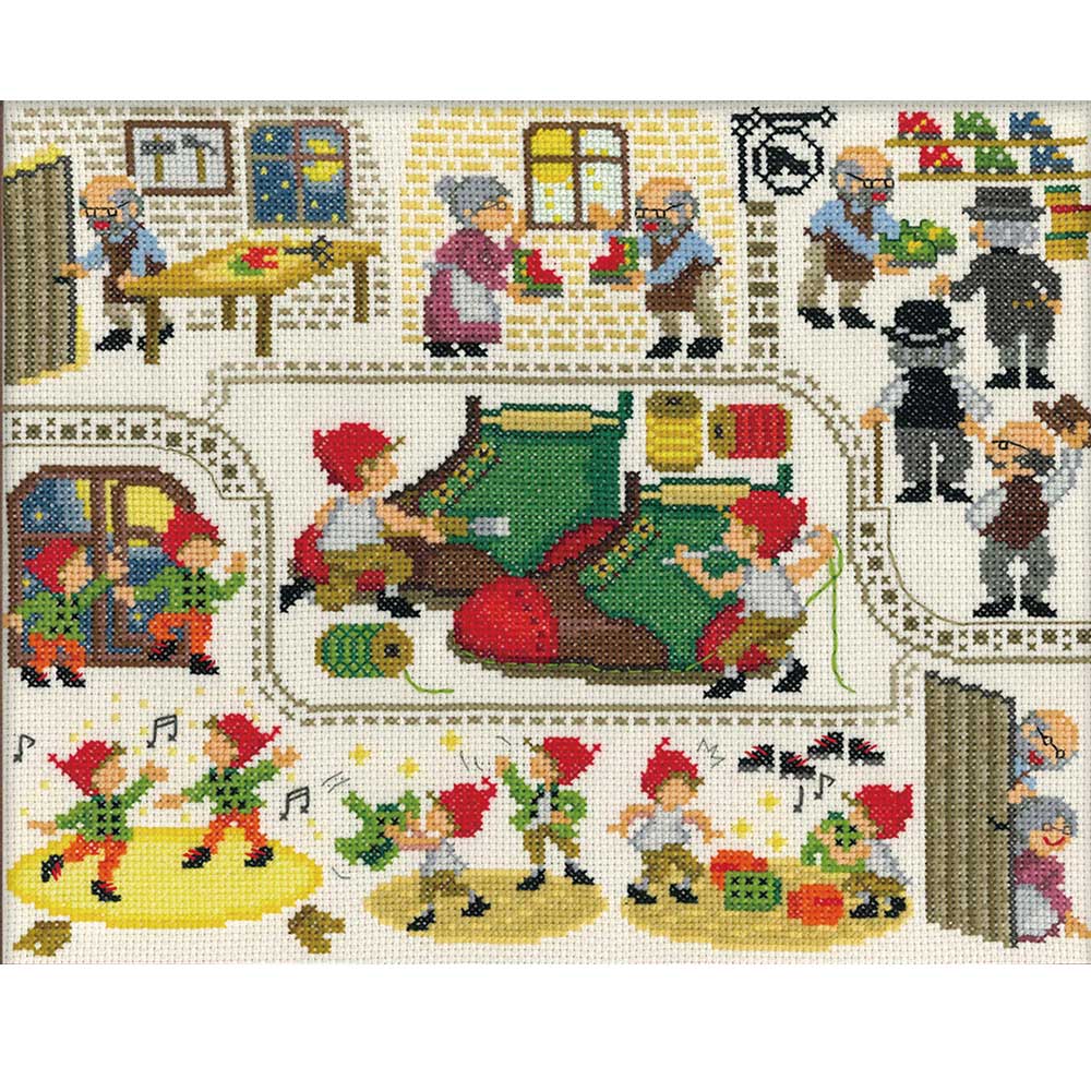 クロスステッチキット［こびとの靴屋］