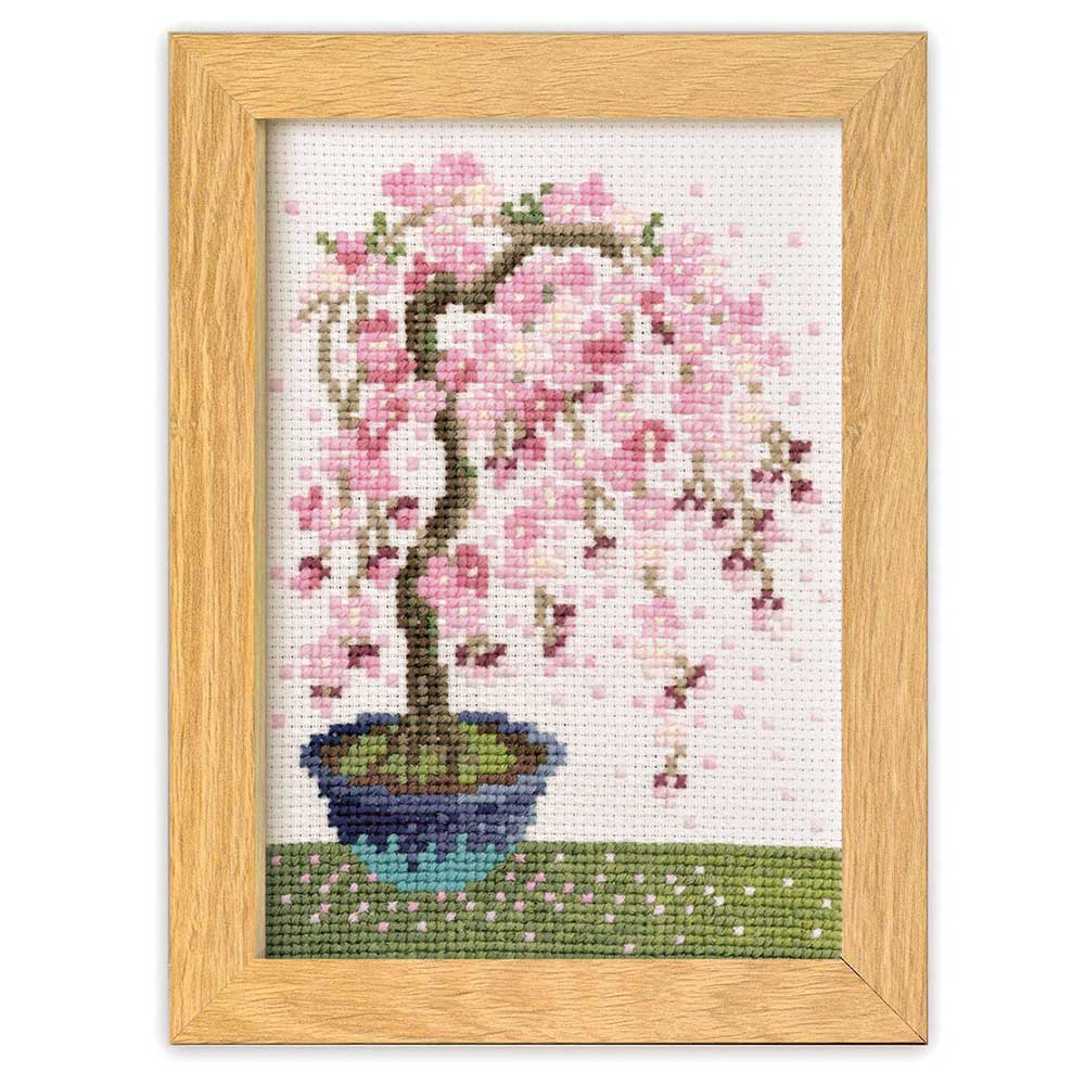 クロスステッチキット［枝垂れ桜］