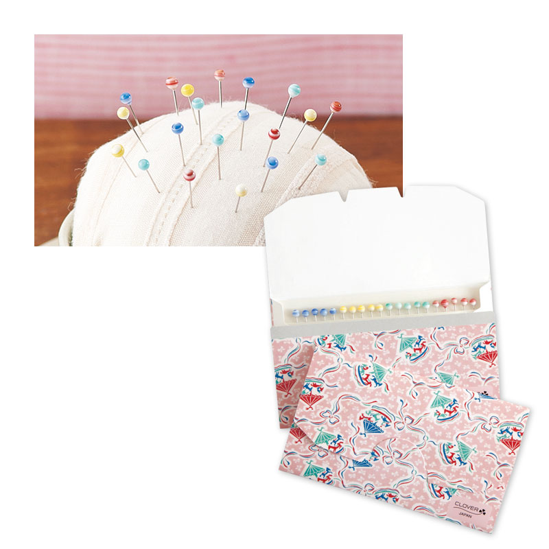 マーブルまち針 ２個セット