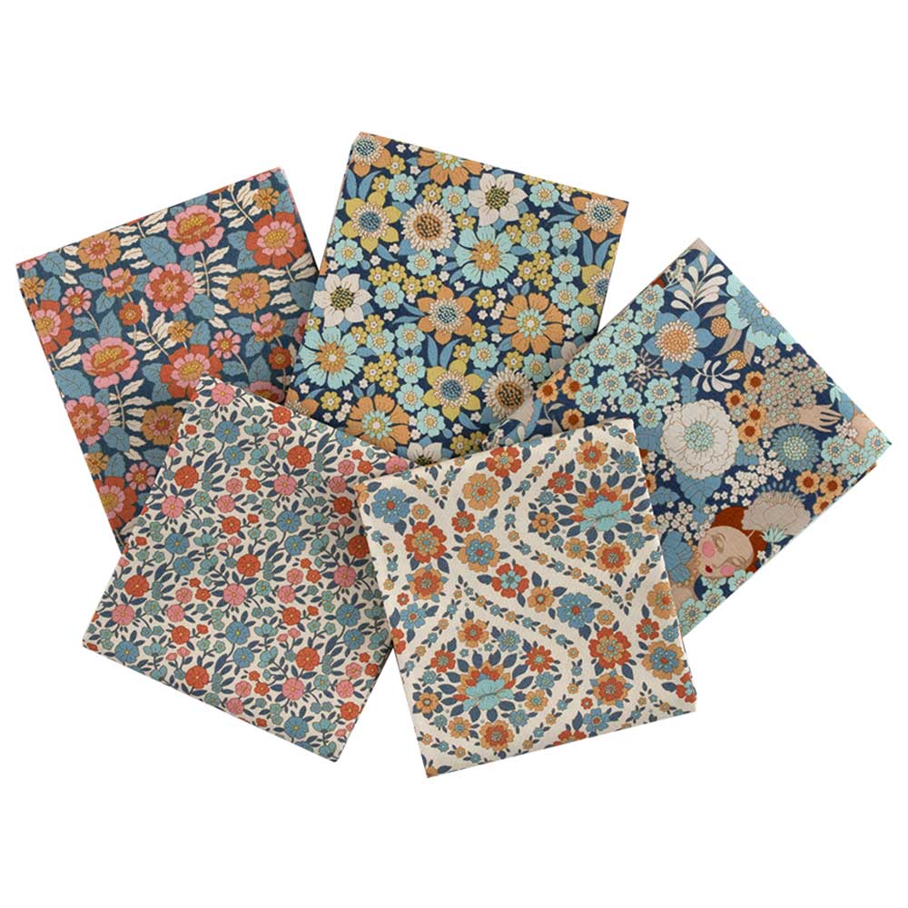 ウォールフラワー5枚セット［ブルー］