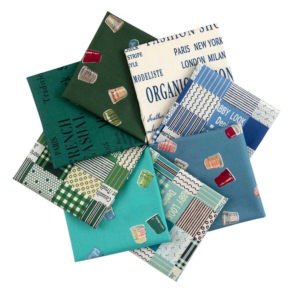 小関鈴子コレクション8枚セット［ブルー・グリーン系］