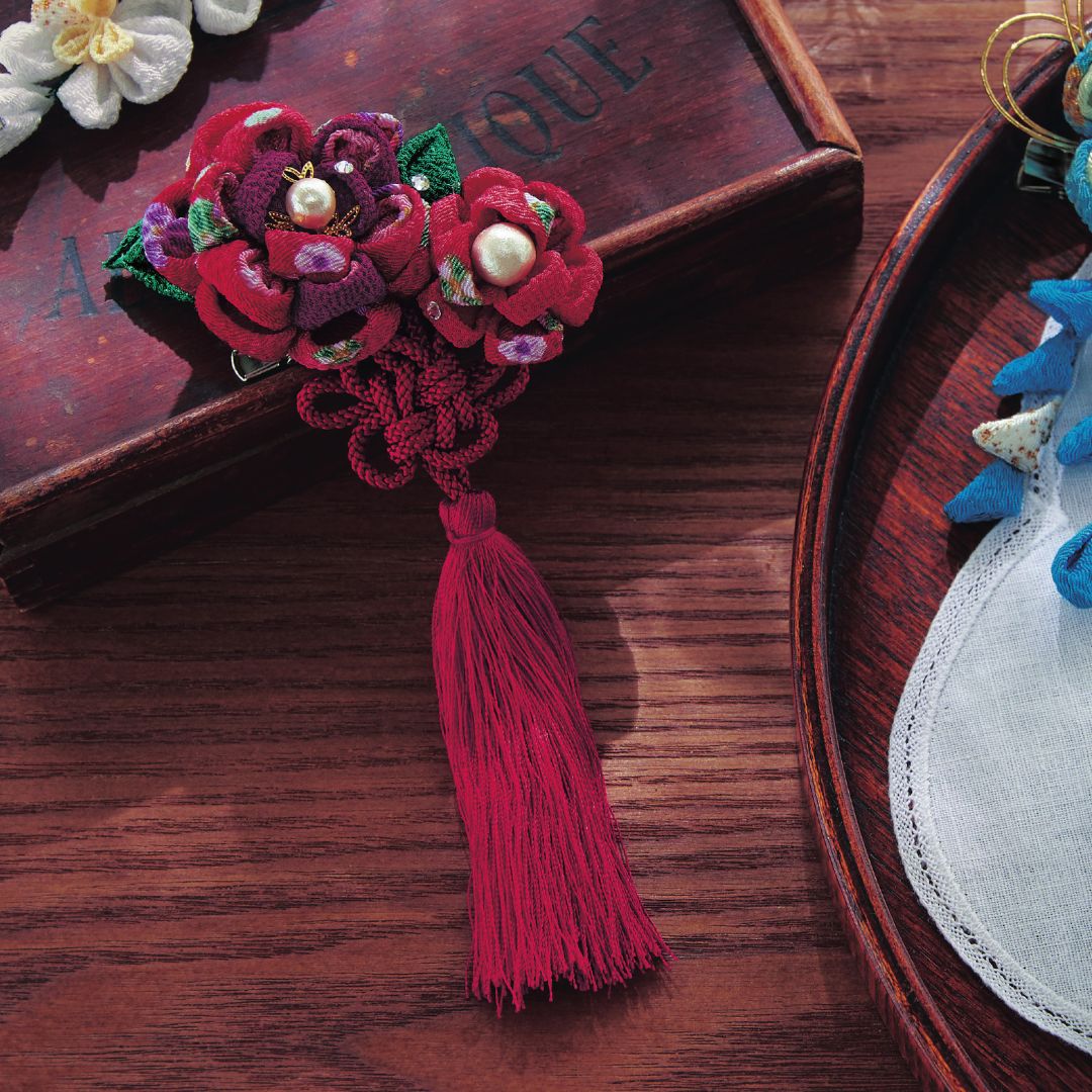 つまみ細工季節のお花キット　牡丹