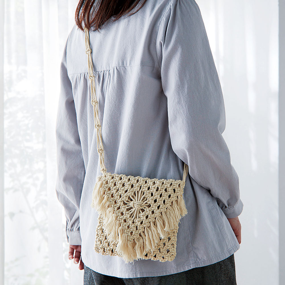 マクラメキット　ショルダーポーチ