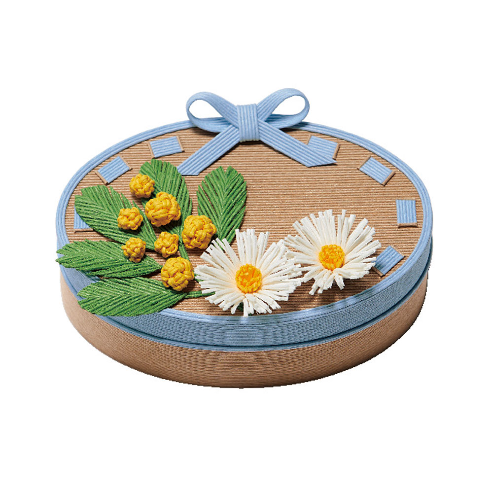 クラフトテープで作るお花の小箱　［ミモザとデイジー］