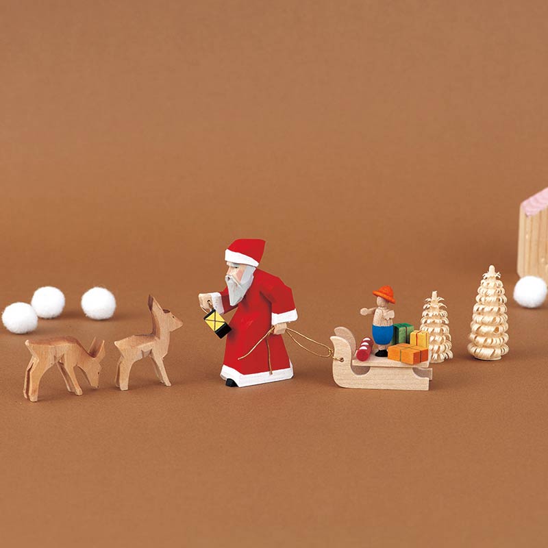 サンタの木箱入りプレゼントセット
