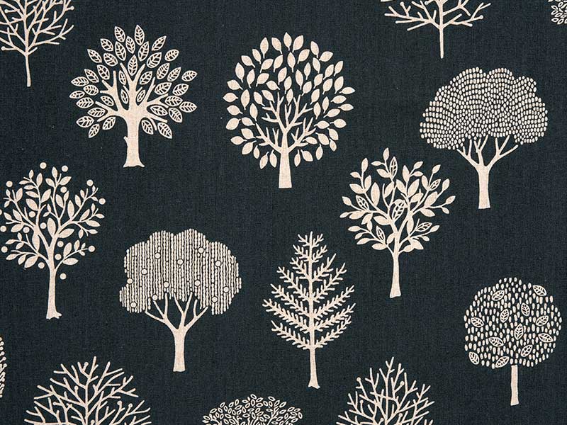 広幅綿麻クロス［ツリー］　50ｃｍ単位