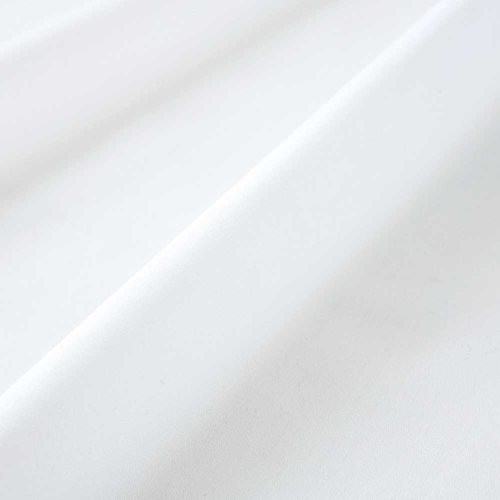 綿サテン［ホワイト］ 1m単位
