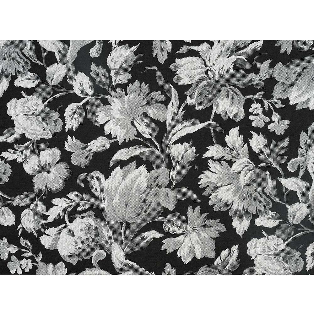 モノトーンフラワー1m単位 ブラック