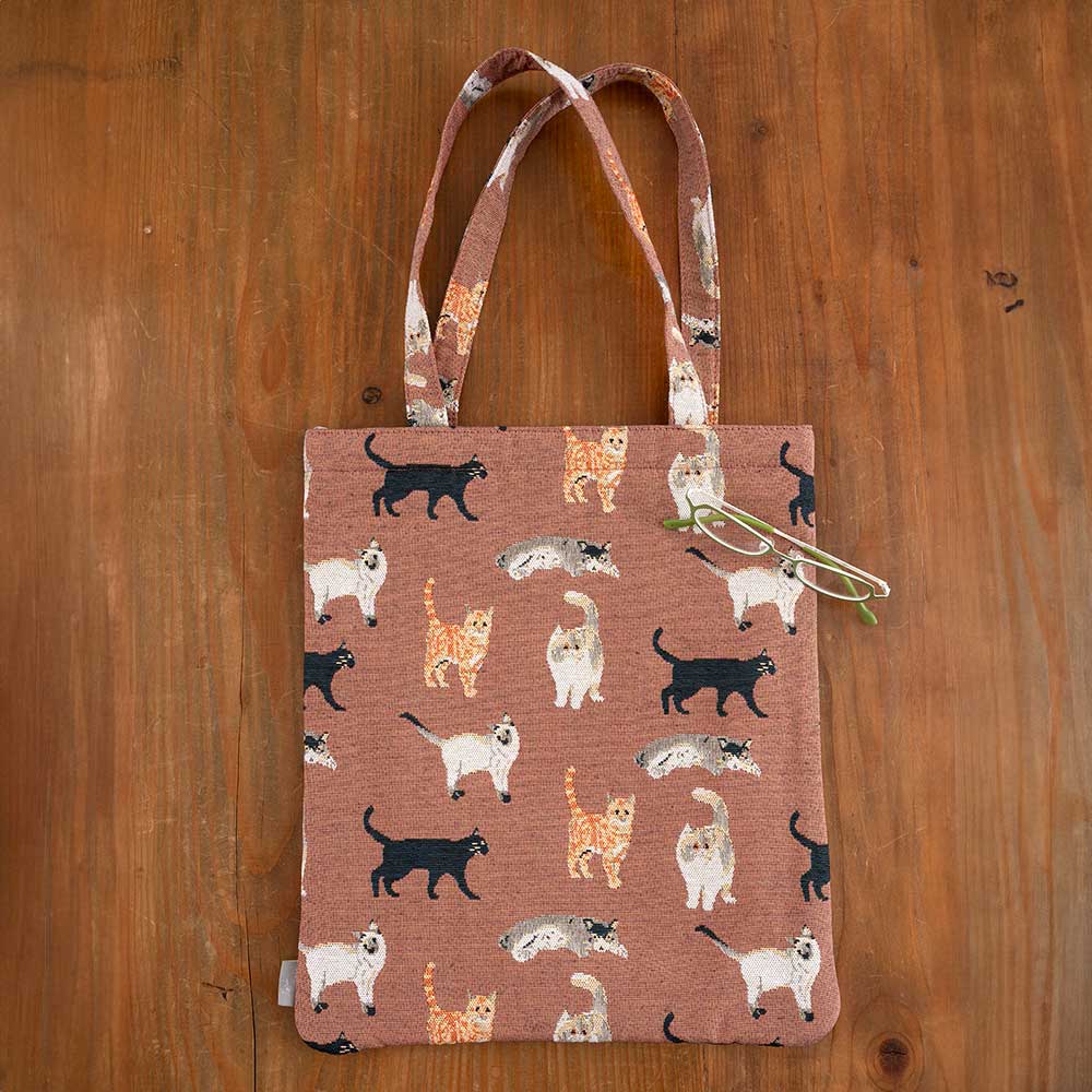 マチなしトートバッグ［メニーキャット］