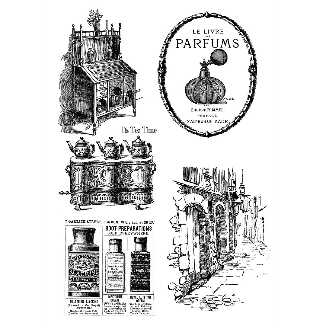 瀬戸山桂子シルクスクリーン ヴィンテージキャビネット