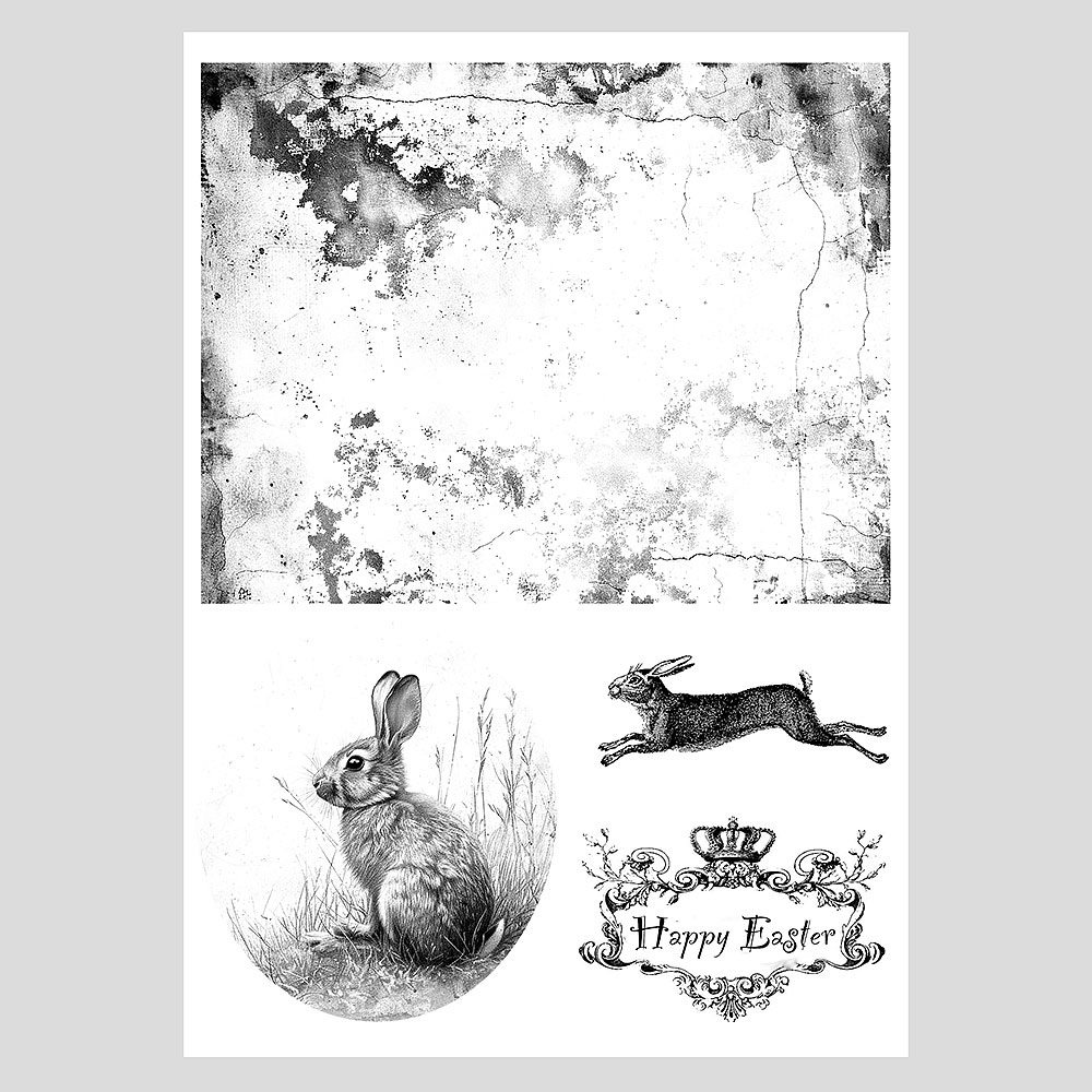 河崎香シルクスクリーン「Happy Easter」