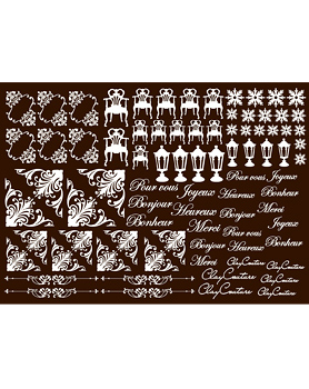 フロッキー　インテリア（ダークブラウン）