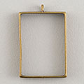 スクエアフレームネックレス(大）