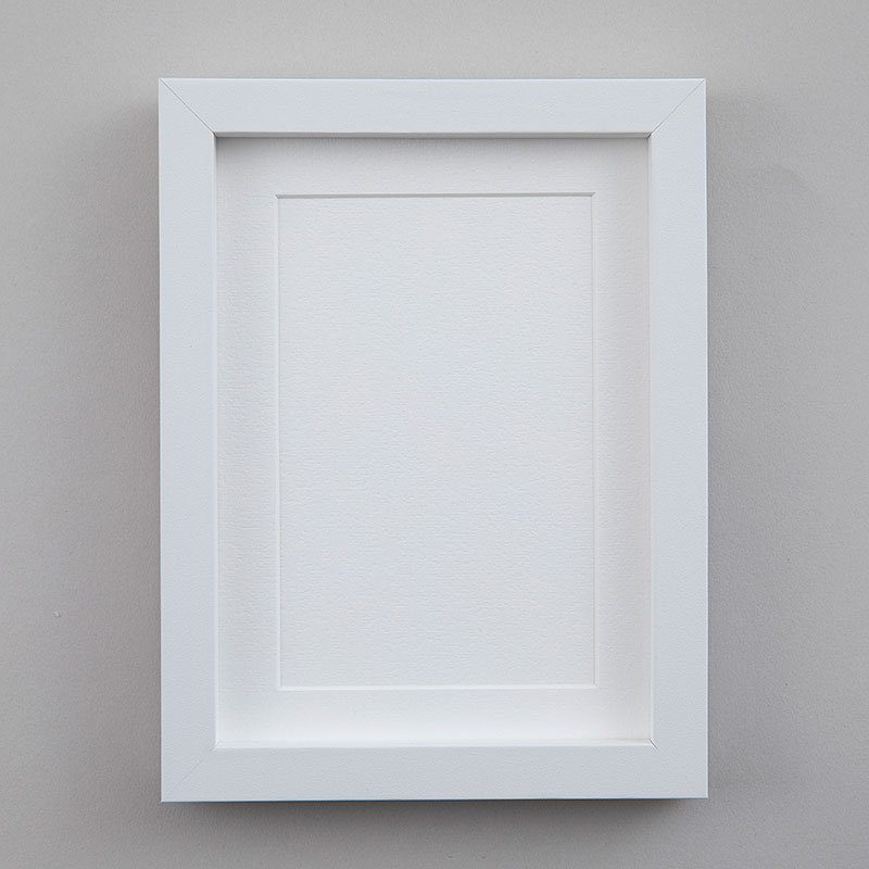 ホワイトレクタングルフレーム