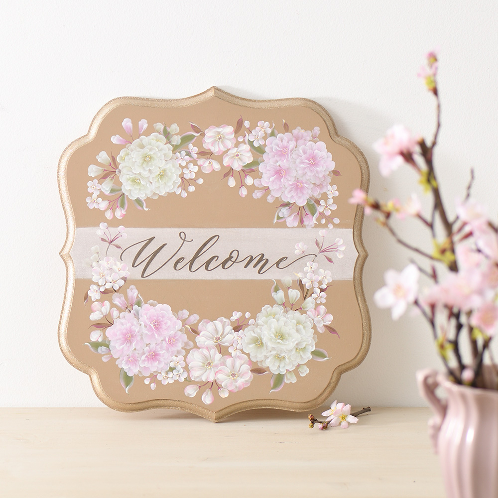 沖 昭子の「Sakura Bloom ウエルカムボード」を描く ・素材セット