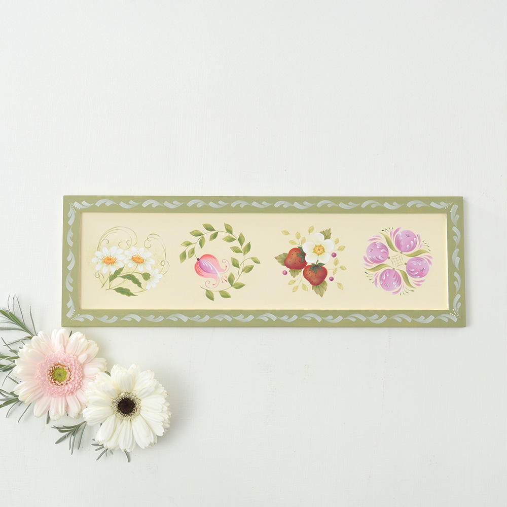 深山喜代美の「ストロークフラワー」を描く ・素材セット