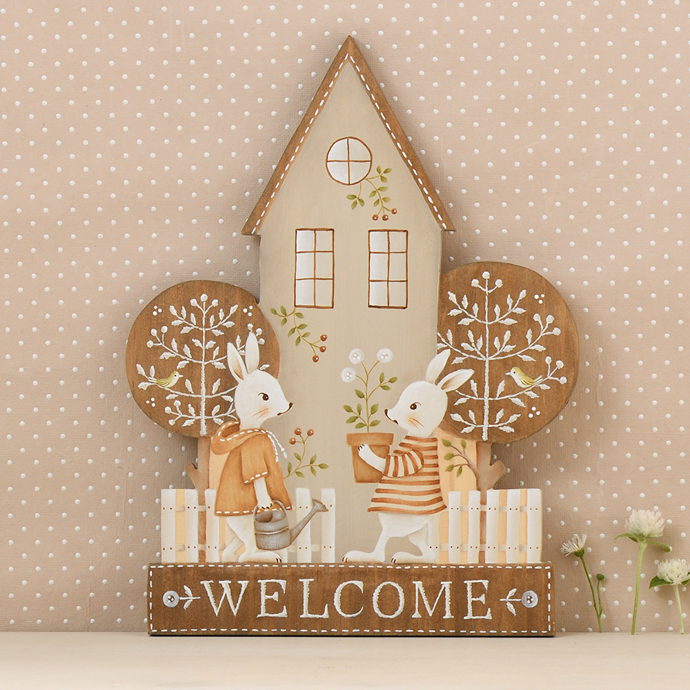 出口むつみの「ウサギのおうち」を描く・素材セット