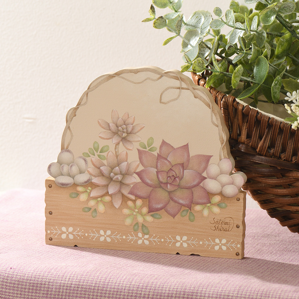 白井里美の「Colored Succulent～彩りの多肉植物～」を描く・素材セット