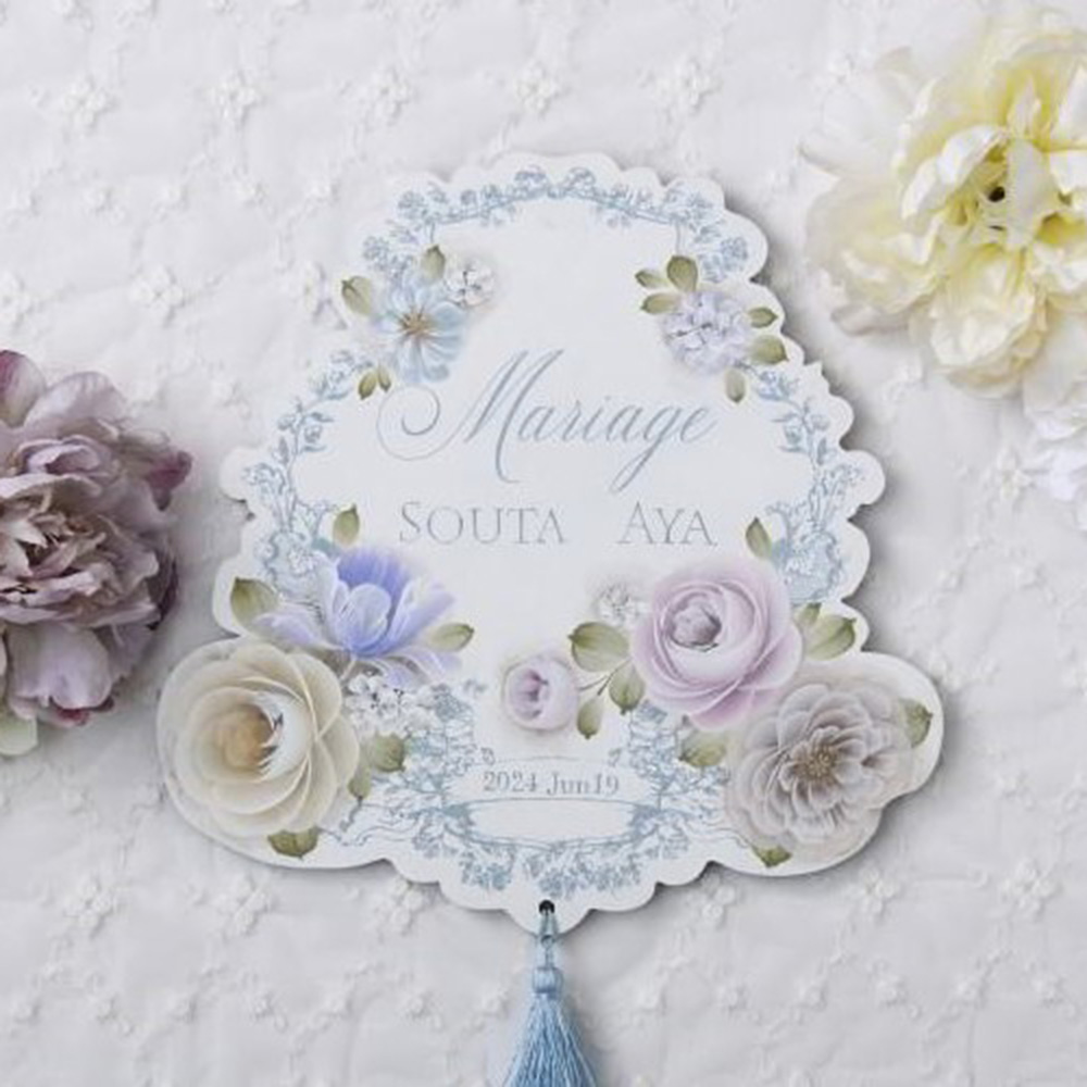 川島詠子の「ヴィンテージラベルプラーク ～Mariage」を描く・素材セット