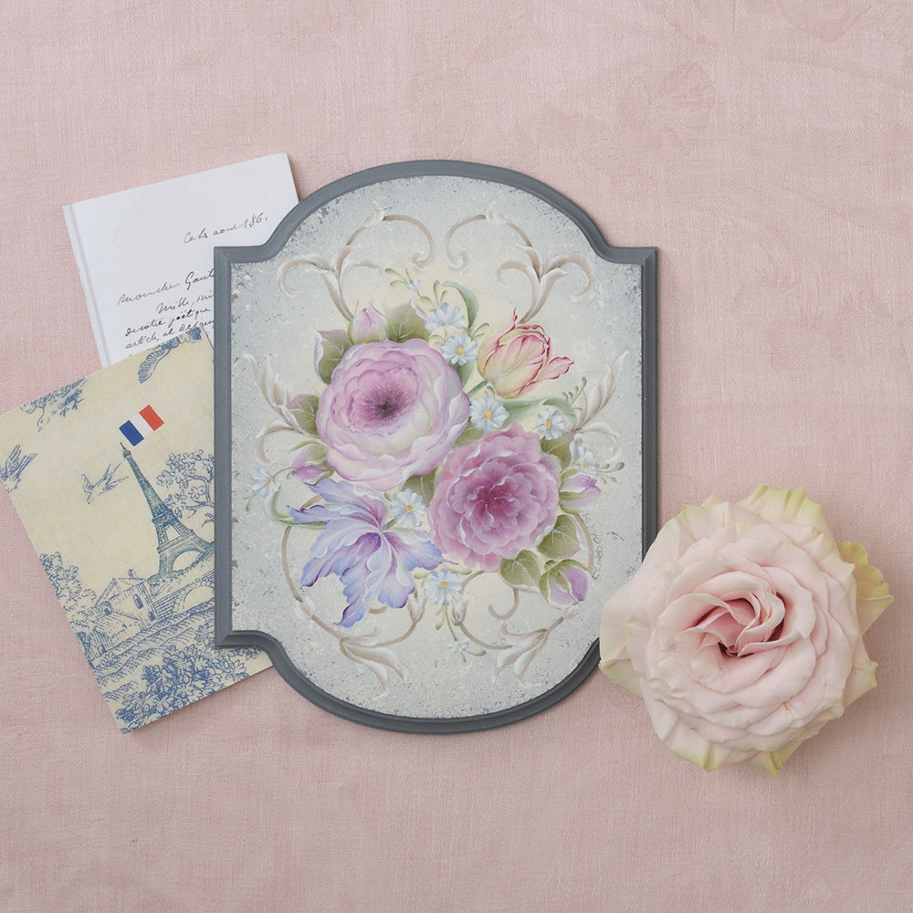 沖 昭子「フレンチブーケ ～Bouquet la Franaise」を描く・素材セット