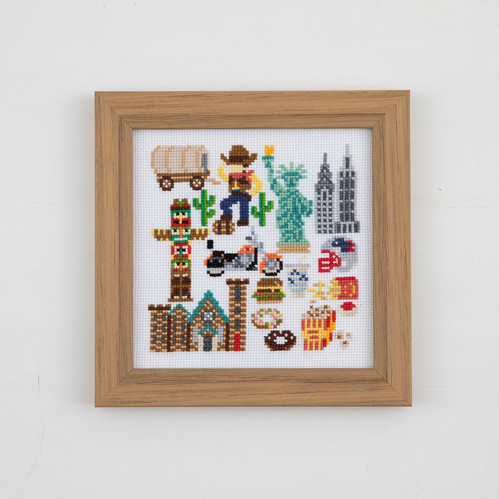 Nitkaさんの世界を旅するクロスステッチ［アメリカ］