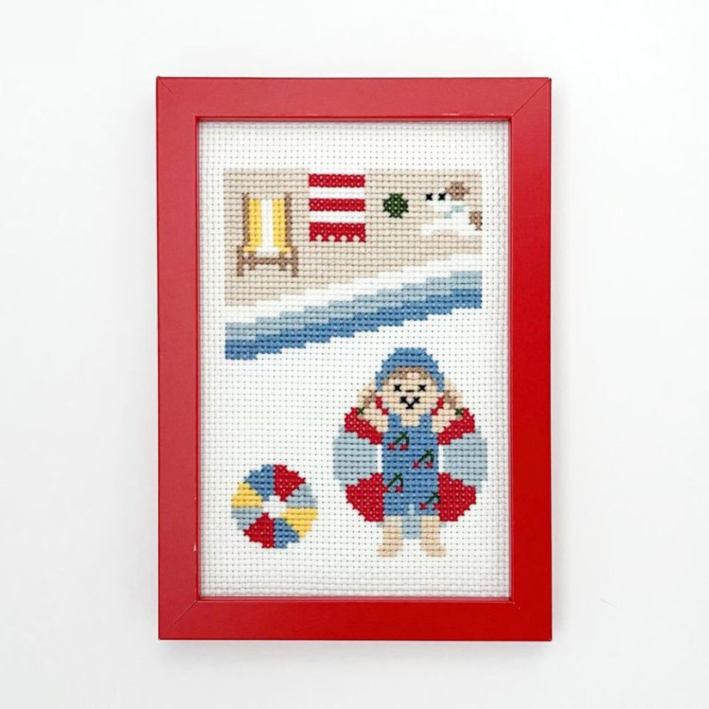 ＆Stitchさんのクロスステッチキット［シャーロットの海水浴］