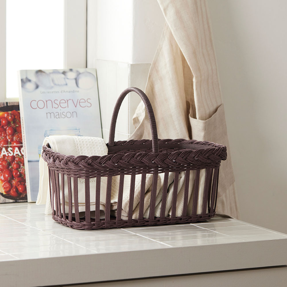 紙バンドで作る フランス・渓谷地帯のかご