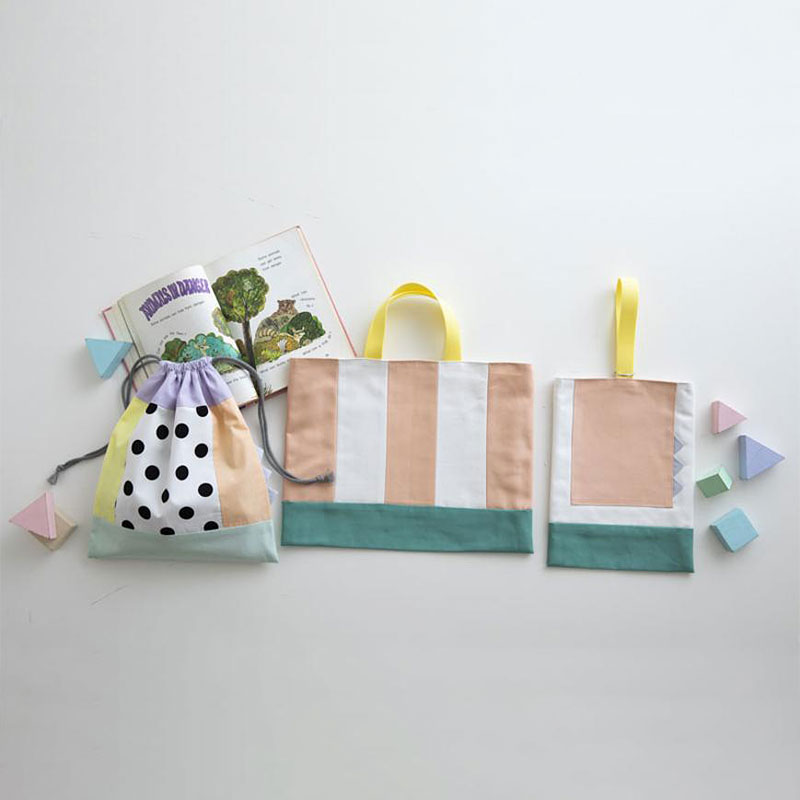 gauche（ゴーシュ） 鈴木千晶 色と形を楽しむ おけいこバッグ3点セット