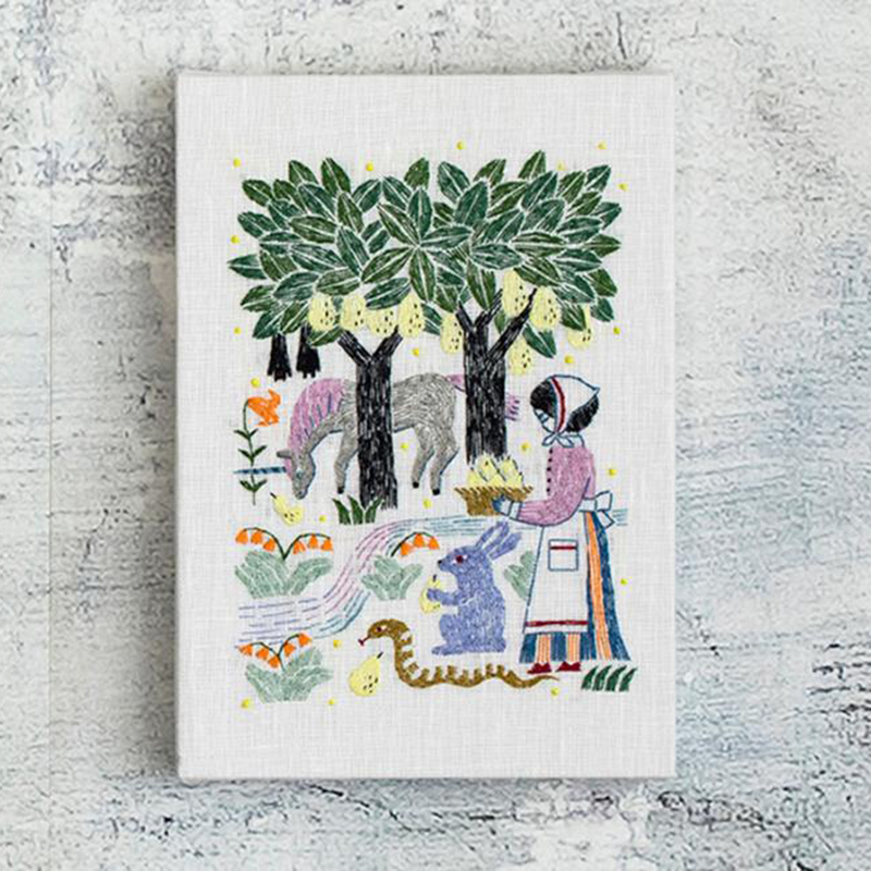 奥見伊代さんの 糸と針で描くイラスト刺しゅう〈ハーベスト〉