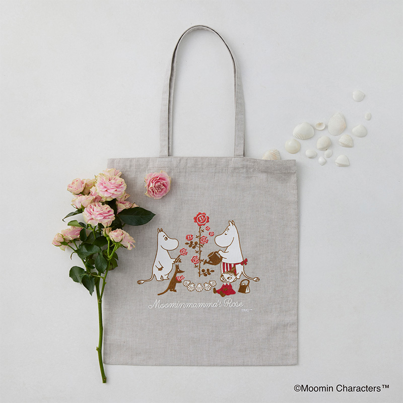 ムーミン 刺しゅうトートバッグ〈ソイラテ〉（Moominmamma s Rose）