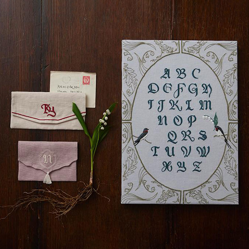 憧れのアルファベット刺繍