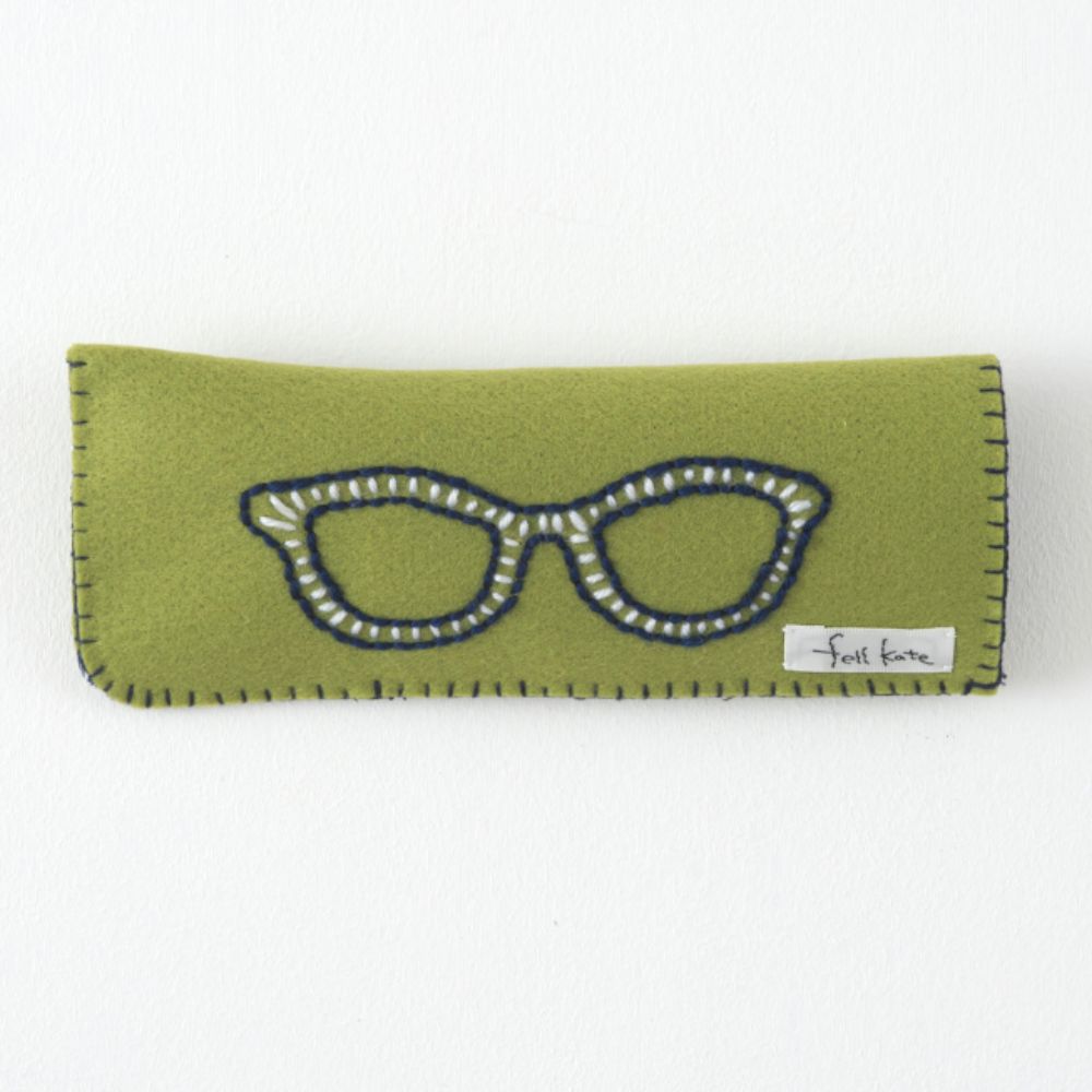 ぬいものじかん～fellkateさんのメガネケース[グリーン]